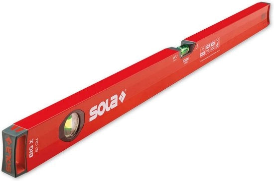 Livello a 100 cm con Profilo di Tubo in Alluminio - Precisione 0,5 mm/m