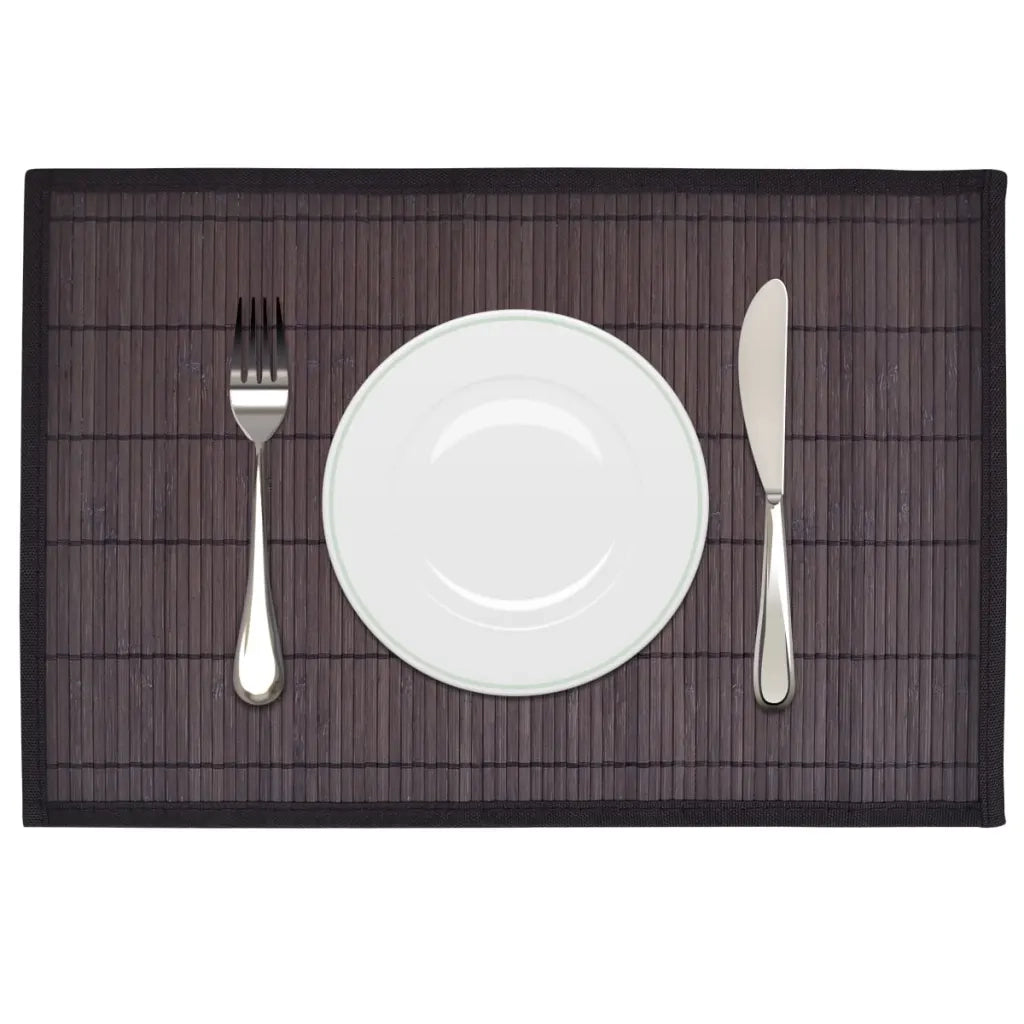 Tovagliette in Bamb¨´ 6 pz 30 x 45 cm Marrone Scuro CFW8858117