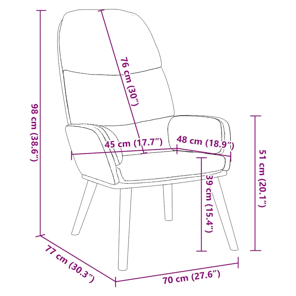 Divano Sedia-Poltrona Relax Nera in Velluto 454811