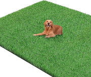 Erba sintetica per esterno, 90 x 150 cm, altezza erba sintetica 30 mm, resistente al tempo, tappeto erboso, verde, panno di ingresso, erba sintetica, permeabile all'acqua, erba sintetica per balcone, giardino, esterno