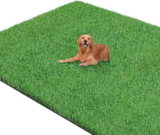 Erba sintetica per esterno, 90 x 150 cm, altezza erba sintetica 30 mm, resistente al tempo, tappeto erboso, verde, panno di ingresso, erba sintetica, permeabile all'acqua, erba sintetica per balcone, giardino, esterno