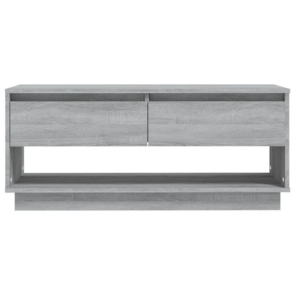 Mobile TV multimediale mensola TV credenza TV sala da pranzo soggiorno camera da letto Sonoma 102 x 41 x 44 cm legno ingegnerizzato grigio 02_0028368