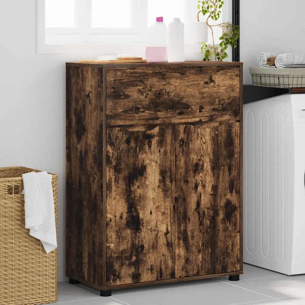 Mobile da Bagno con cassetto Rovere fumé 72,5 x 36,5 x 100 cm 888772