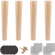 Set di supporti per mobili in legno 30 cm - Supporti per mobili robusti - Set di 4 supporti per mobili - Supporti per mobili in legno rotondi - Supporti per mobili pesanti - Peso massimo di carico 300 kg - Supporti per mobili in legno