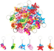Set di 30 orecchini per chiave in silicone - ideale per feste di compleanno - regali per il mare - ringraziamenti per feste di bambini - gommini per chiavi.