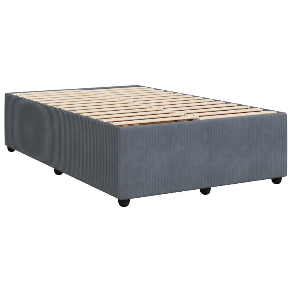 Letto box spring con materasso Grigio Scuro 120 x 200 cm 3454590