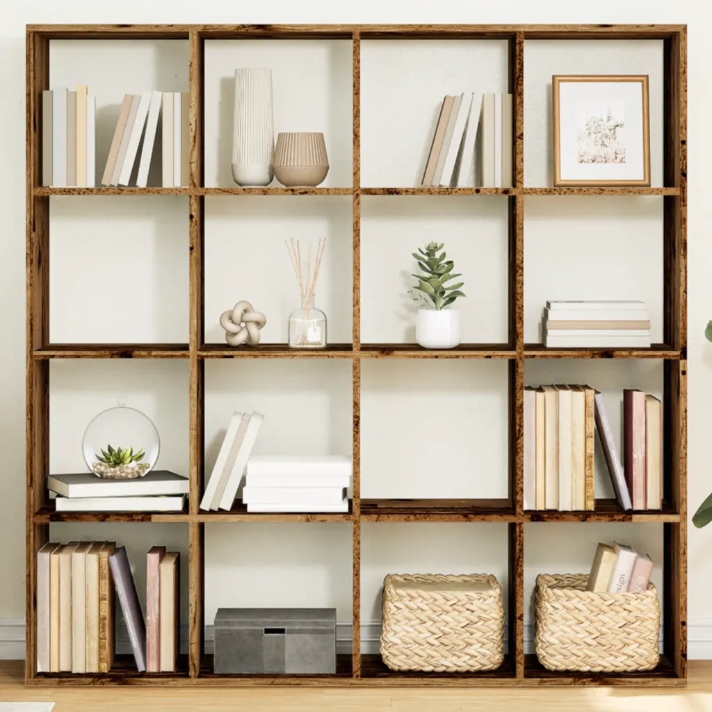 Libreria Legno Antico 137,5x29x137,5 cm in Legno Multistrato 3310296