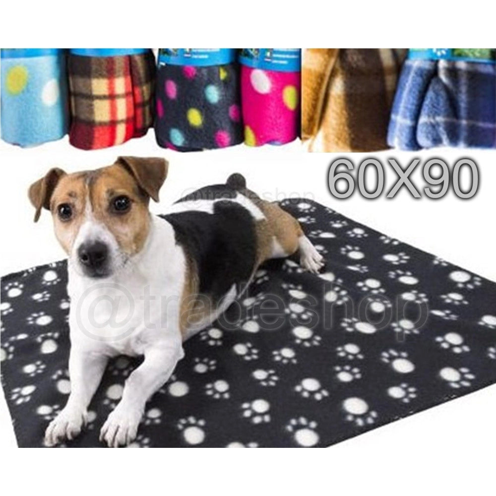 Trade Shop - Coperta Copertina Per Animali Cani Gatti Plaid In Pile 60x90 Accessori -