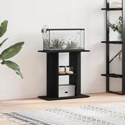 Supporto per acquario in rovere nero 60x30x60 cm in legno ingegnerizzato 862148