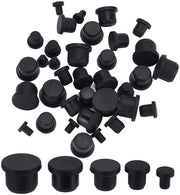 40 pezzi di stoppino di silicone nero per flessi - afdichting 4/75/95/115/135 mm - stoppini per spezie - sostituzione stoppino - stoppini per flessi e tubi.