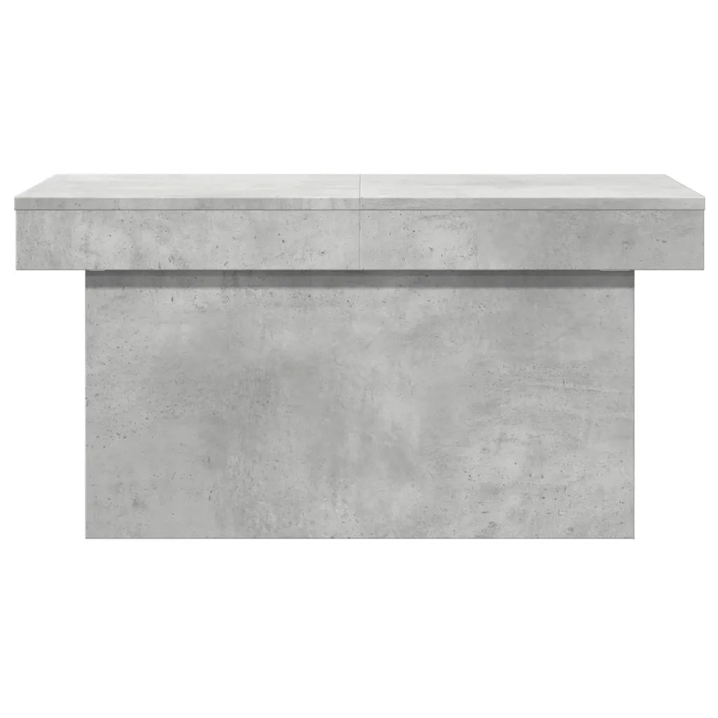 Tavolino Salotto Grigio Cemento 80x55x40 cm Legno Multistrato