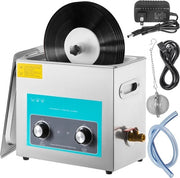 Pulitore Ultrasonico Digitale, 6L Macchina di Pulizia Ultrasonica, 304 Acciaio Inossidabile Pulitore Ultrasonico, per il Pulito di Dischi da Vinile, Gioielli, Occhiali, Orologi, Attrezzature Laboratoriali