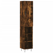 Buffet credenza cassettiera mobiletto mobile contenitore organizer cucina soggiorno salotto alto 34,5 x 34 x 180 cm legno ingegnerizzato marrone 02_0033345
