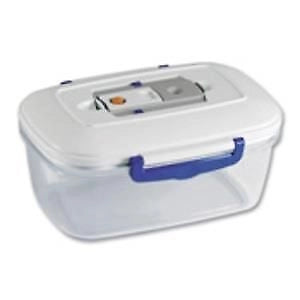 Magic Vac ACO1092 recipiente per cibo Rettangolare Scatola 1,5 L Trasparente, Bianco 1 pz