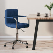 Sedia da Ufficio Girevole Blu in Tessuto