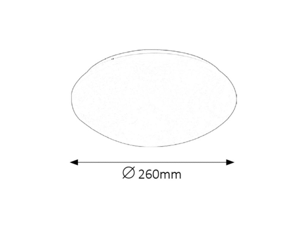 Plafoniera bagno LED 12W Ø26 bianca IP44 Rabalux Lucas