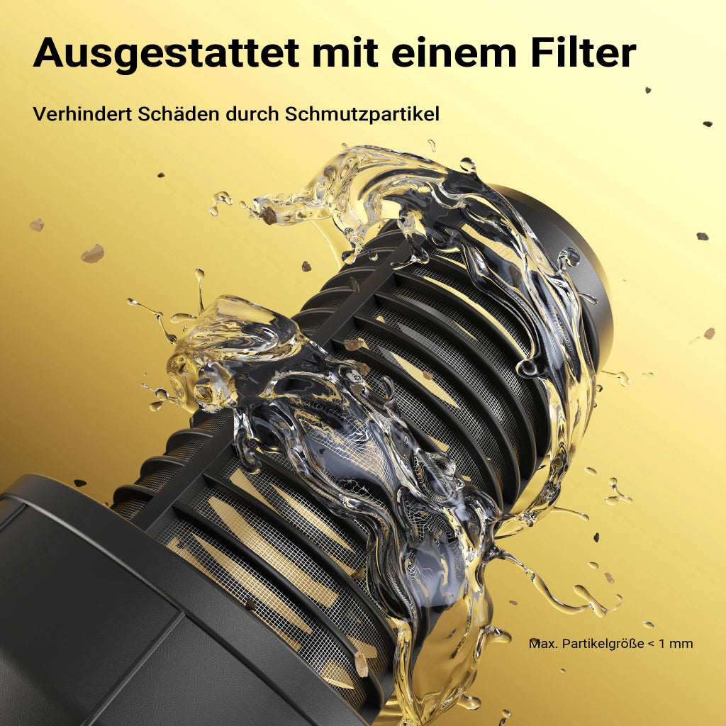 Autoclave con serbatoio uso domestico a membrana, 24 l, 1300 W, pompa per acqua automatica da 5000 l/h con pressostato e prefiltro, prevalenza 50 m, profondità di aspirazione di 8 m