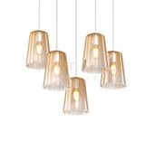 SOSPENSIONE BIANCO RETTANGOLARE 5 LUCI AMBRA 1164BI-S5 R-AM