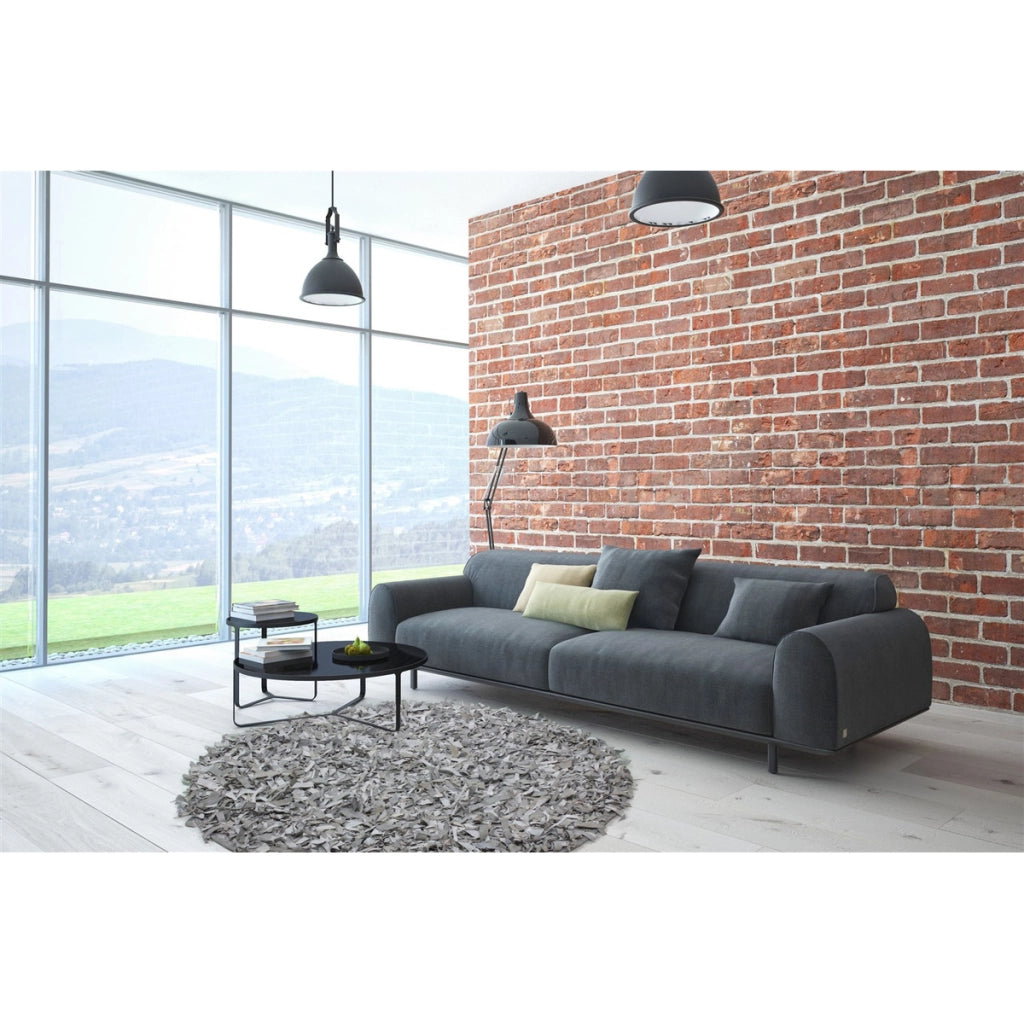 Tappeto Shaggy Rodeo 300 in vera pelle grigio