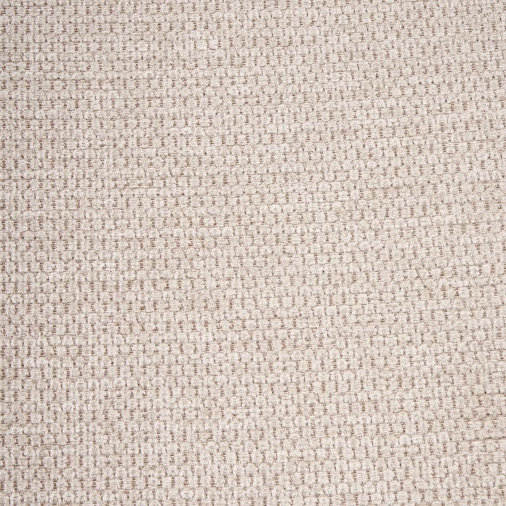 Sedia da pranzo girevole in tessuto beige chiaro con braccioli, stile moderno scandinavo