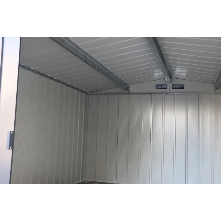 Spaziosa Casetta in metallo grigio 10x12 Ezooza 3627 x 3221 x 1961 mm