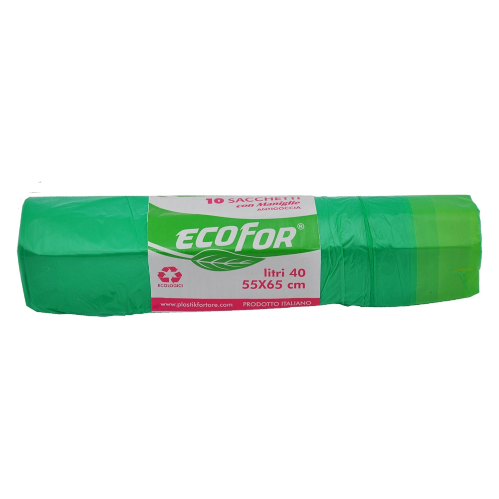 SACCHETTI PER PATTUMIERA cm 70x110 - rt.10 pz azzurri- 45 rotolo