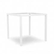 Base Tavolo Acciaio Pecos Bianco Quadro Smontata Cm 78x78h73