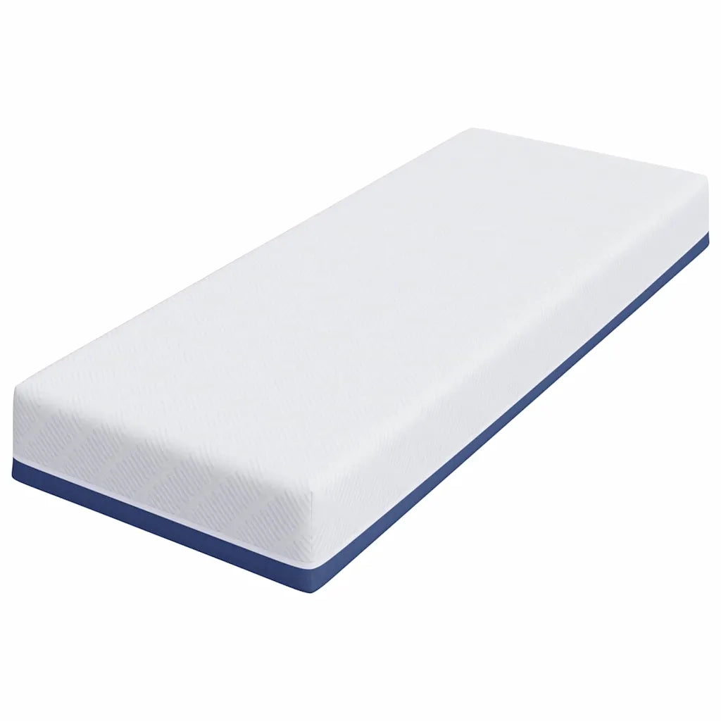 vidaXL Materasso Bianco e Blu 70 x 200 cm Schiuma