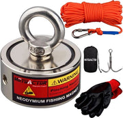 Magnetismo forte per pesce con 320 kg di forza di trazione - 1 pezzo - inclusa corda