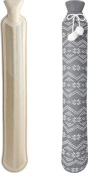 Culla per acqua calda lunga con rivestimento morbido, 2 litri, per collo e spalle, 73 x 13 cm, certificato