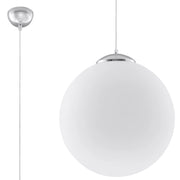 Lampada minimalista UGO French Sky 30x30x120cm Acciaio Vetro Bianco Cromo E27