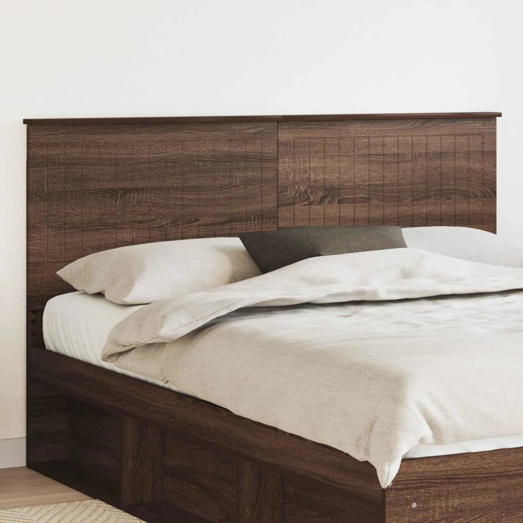 Testiera con testiera Rovere Marrone 160 cm Legno multistrato 887744