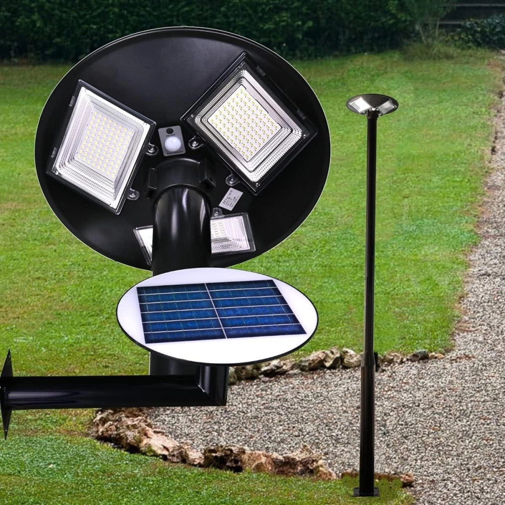 Trade Shop - Lampione Solare Ufo A Led 1500lmn Per Esterno Ip65 150w Con Sensore Di Movimento -