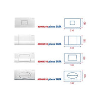 Nuova Placca cassetta sara slim cromata sostituisce 80006710 pucci 80179662