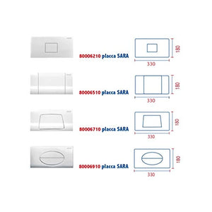 Nuova Placca cassetta sara slim cromata sostituisce 80006710 pucci 80179662