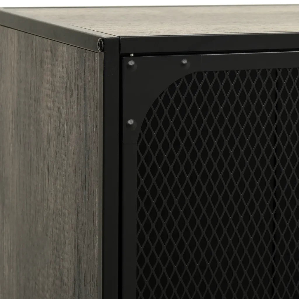 Mobile Porta TV Grigio 105x36x47 cm in Metallo e MDF cod mxl 7206