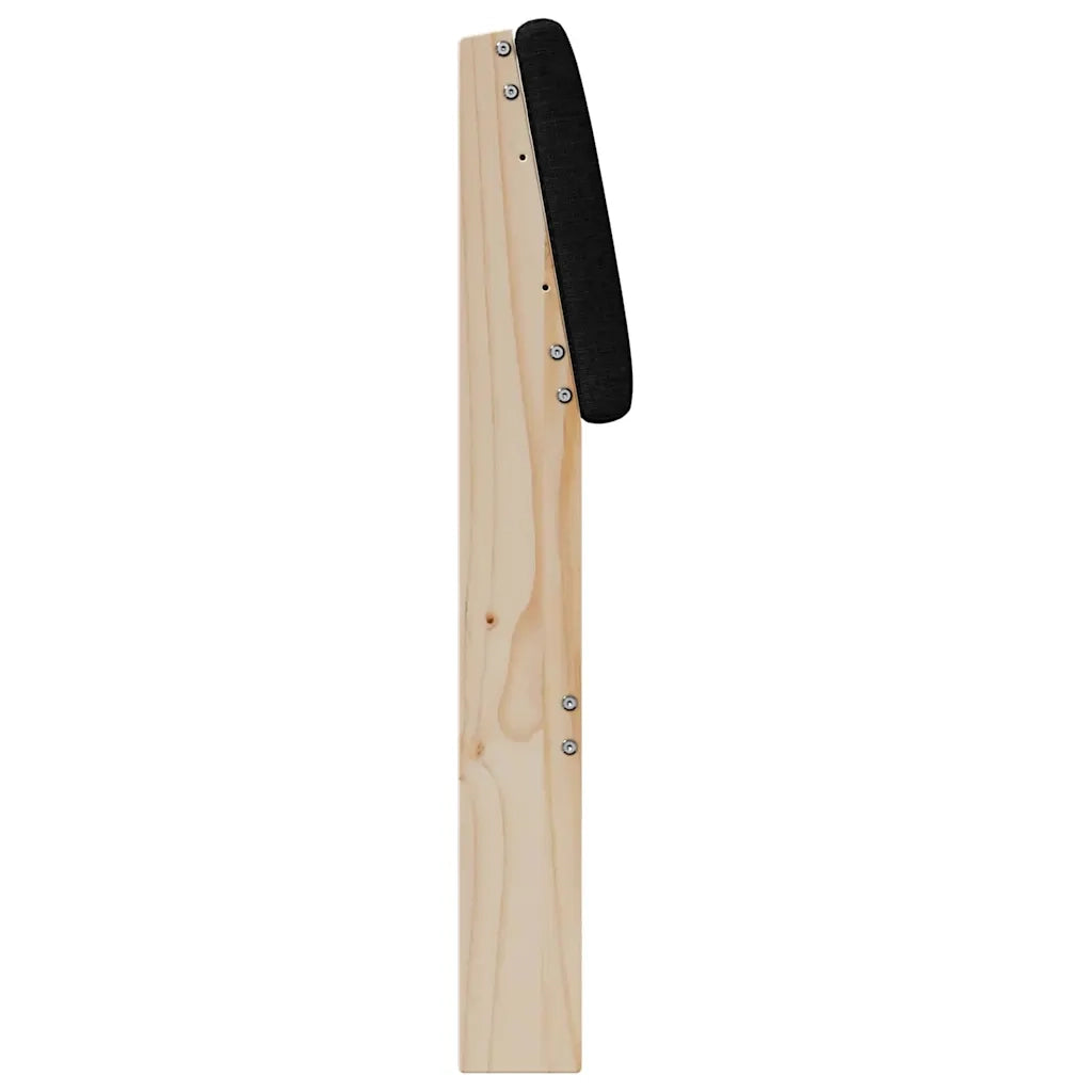 Testiera imbottita-Testiera con Cuscini-Testata Nero 180 cm Pino massello 140795