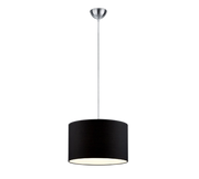 Lampada Sospensione Interno 5W Moderna Paralume Nero Hotel GD Trio