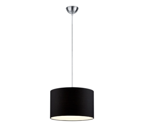 Lampada Sospensione Interno 5W Moderna Paralume Nero Hotel GD Trio