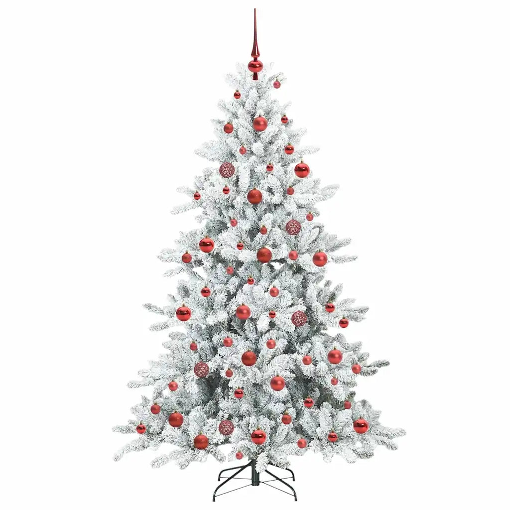 Albero di Natale Artificiale con Rami Pieghevoli Bianco 180 cm 3397718
