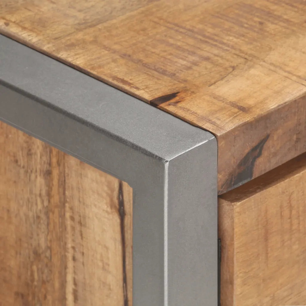 Mobile Porta TV 120x30x40 cm in Legno di Mango Grezzo cod mxl 21519