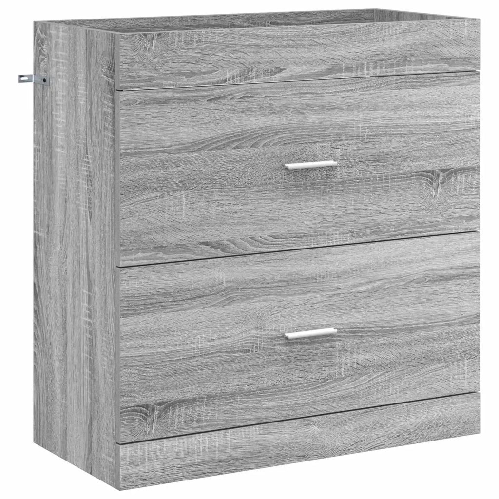 Mobiletto da Bagno Sotto Lavabo Sonoma grigio 890717