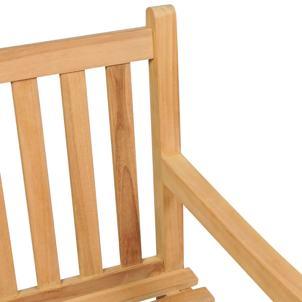 Panchina da Giardino 114 cm in Legno Massello di Teak 316622