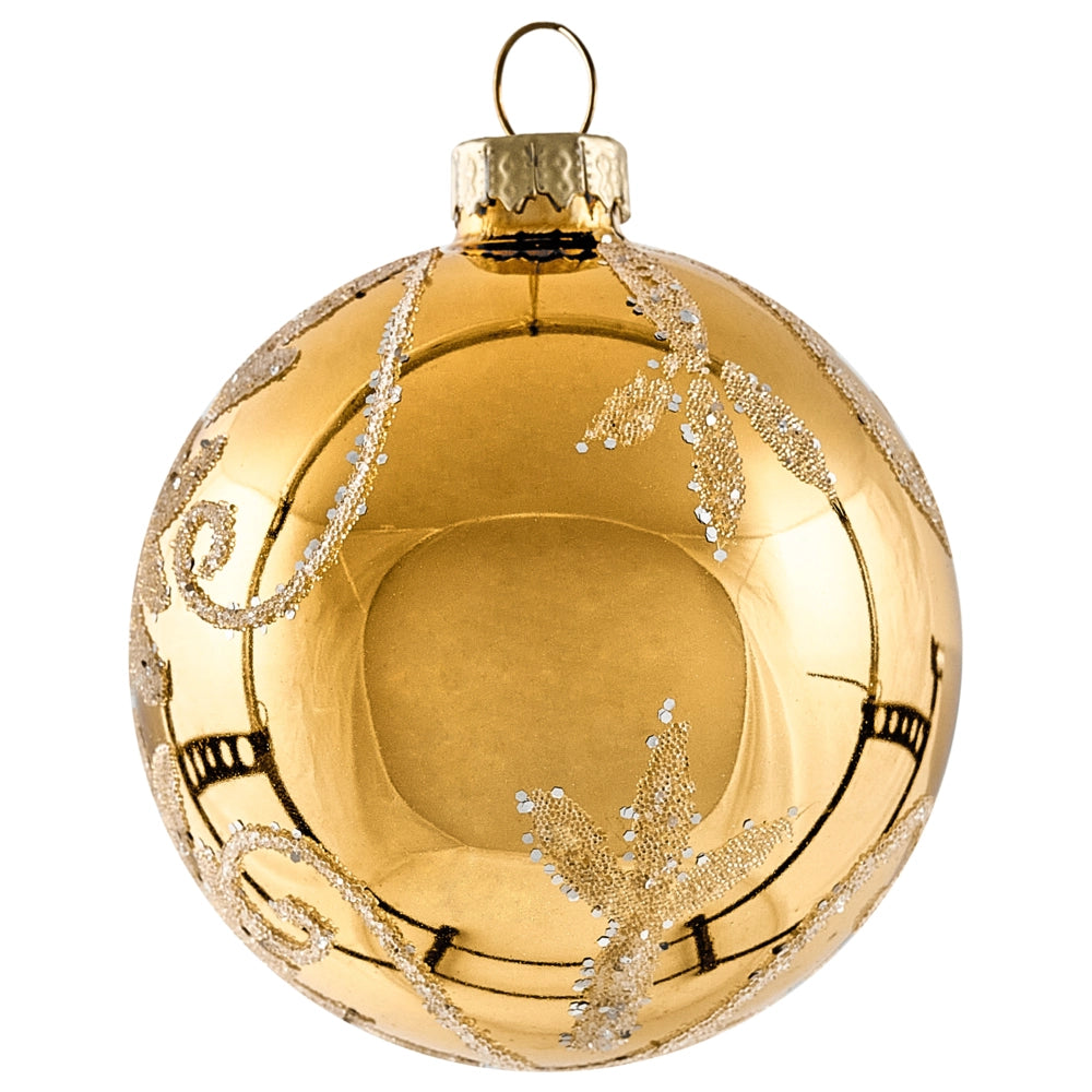 Set di 35 palline di Natale in vetro blu e oro da appendere all'albero di Natale in stile tradizionale Palline di Natale Albero di Natale