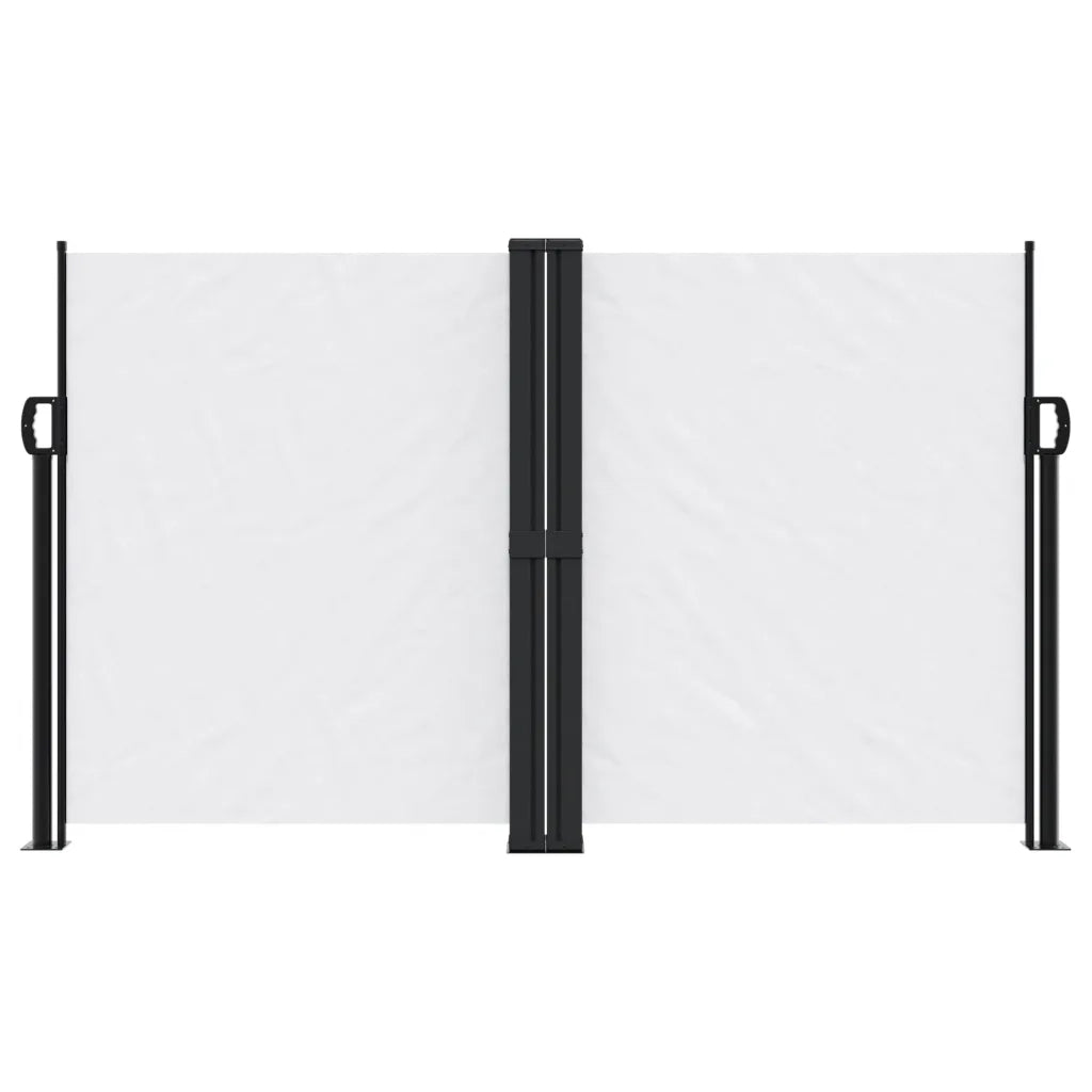 Tenda da Sole Laterale Retrattile-Tenda parasole per balcone per giardino Bianca 140x1000 cm