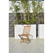 Set di 2 sedie pieghevoli in legno di teak