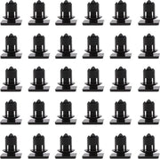 Copertura di Striscia a Panello, Viti di Copertura per Interfaccia, Muffa di Copertura, Elementi di Attacco, Retine, Nero - 30 Pezzi, Adatta per Foro di 8 mm.
