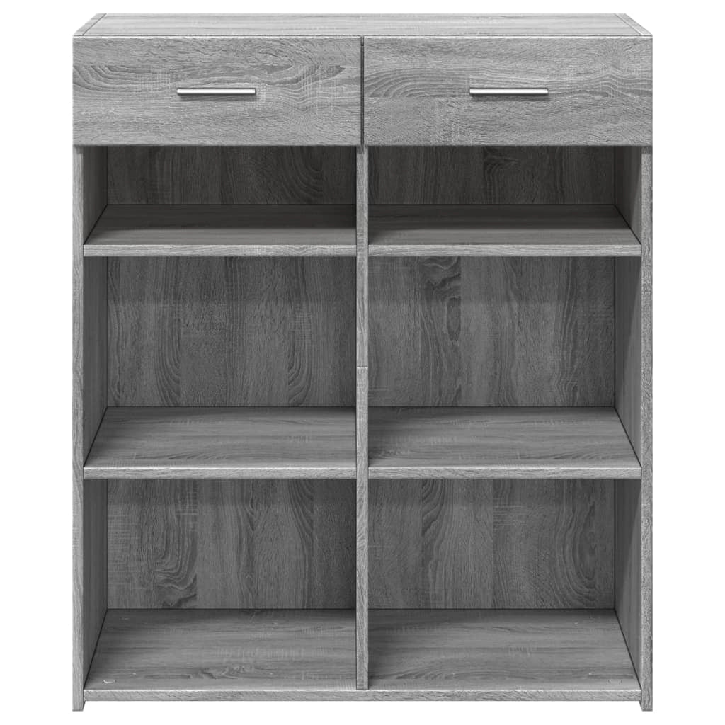Buffet credenza cassettiera armadio mobile contenitore organizer cucina soggiorno Sonoma 80 x 42,5 x 93 cm legno ingegnerizzato grigio 02_0036540