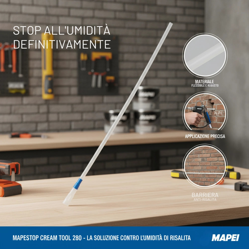 Tubo di iniezione per mapestop cream mapei 280