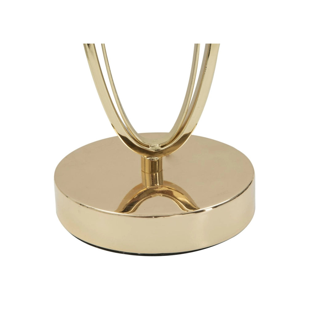 Lampada da Tavolo VKH132, Bianco, Metallo, 30x30x58 cm